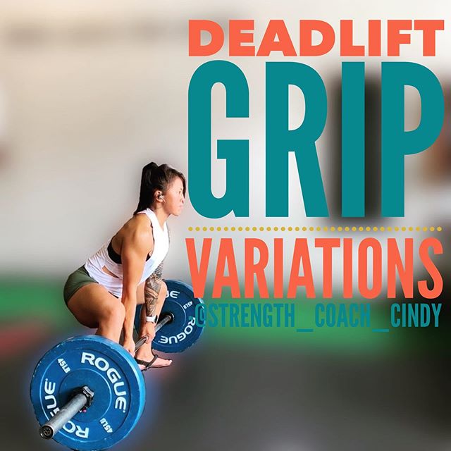 3 different types of deadlift grips to choose from: 1.) Double over-hand grip: This grip is great when working with lower intensities and high volume. However when working with very high intensities as you fatigue grip becomes a limiting factor. In which this case the barbell can slip through your hands/roll out. Your thumbs should be wrapped around your fingers making a fist. 2.) Over-under grip: A more secure grip allowing you to lift more weight as it prevents the barbell to slip out of your hands. One hand faces you and the other hand faces the other way. Its not a bad idea to alternate which hand goes over/under in your workouts to stay balanced. I feel like if youre doing accessory work its not at all a problem. This is my grip of choice. 3.) Hook Grip: Typically used by olympic weightlifters for the snatch and clean. Its an even more secure grip but takes some time to build a tolerance for it. For this grip your thumb goes underneath your fingers unlike double overhand where thumb goes on top of your fingers. Your first two fingers will mostly be pressing down on your thumbs. Which grip do you prefer?