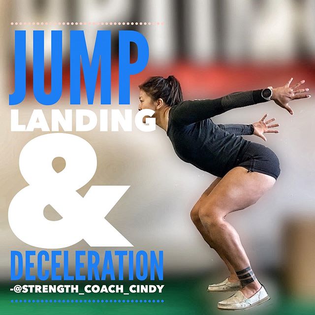 I cringe when I see the majority of people jump and land. Sure you can jump, but can you land?
.
.
I usually focus on building strength and stability before adding any jumping work if a client decides he/she wants to add jumping to their program.  In general, a good base level of strength and stability BEFORE plyometrics, agility and olympic lifting work. The most important part of jumping isn’t the take off, but the actual  landing itself. The ability to decelerate and learn to absorb impact is a big key to reduce the risk as injury as ankles, knee, and hip can become stressed from the repetiveness. Before even teaching jumping I like to teach jump landing/deceleration FIRST.
.
.
The ‘depth drop’ is one of many ways to learn landing mechanics. A few things you should focus on in the initial stages of landing is a ‘quiet landing’ with “soft knees” and not directly landing on your heels. Be consciously aware of knee positioning—in line with toes so they are not caving in. .
.