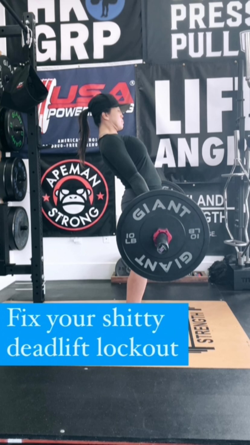 Stop leaning back at the end of your deadlift. Fix that shit. (Volume up)

Hyperextending or over arching your back under heavy loads probably isn’t going to feel super amazing over time. ☠️⚰️🪦

——————————————-
 Follow:  IG @strength_coach_Cindy
️ Download Free Macro Calculator for Lifters : Link in Bio
 Apply for 1-on-1 Online Coaching: Link in Bio
——————————————-